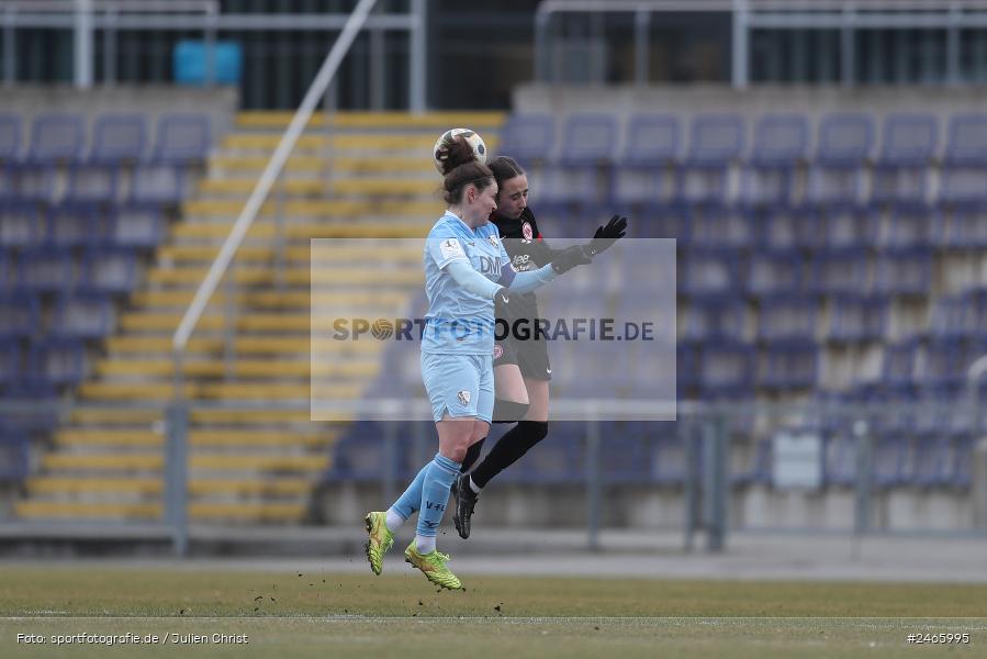 Stadion am Brentanobad, Frankfurt, 16.02.2025, sport, action, DFB, Fussball, 2. Frauen-Bundesliga, VFL, SGE, VfL Bochum 1848, Eintracht Frankfurt II - Bild-ID: 2465995 Stadion am Brentanobad, Frankfurt, 16.02.2025, sport, action, DFB, Fussball, 2. Frauen-Bundesliga, VFL, SGE, VfL Bochum 1848, Eintracht Frankfurt II - Bild-ID: 2465995