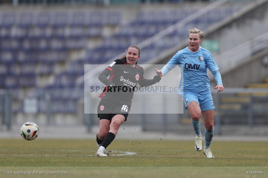 Stadion am Brentanobad, Frankfurt, 16.02.2025, sport, action, DFB, Fussball, 2. Frauen-Bundesliga, VFL, SGE, VfL Bochum 1848, Eintracht Frankfurt II - Bild-ID: 2465996 Stadion am Brentanobad, Frankfurt, 16.02.2025, sport, action, DFB, Fussball, 2. Frauen-Bundesliga, VFL, SGE, VfL Bochum 1848, Eintracht Frankfurt II - Bild-ID: 2465996