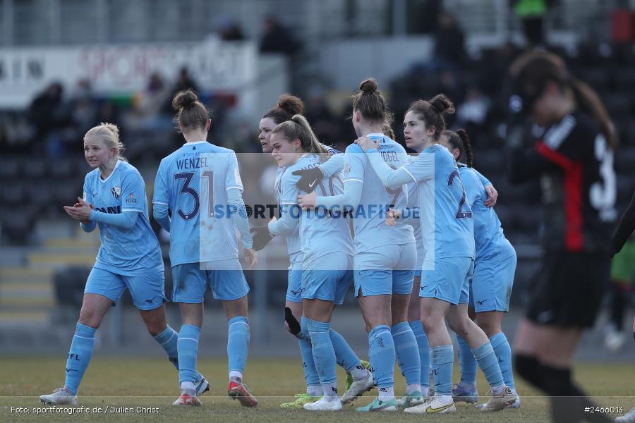 Stadion am Brentanobad, Frankfurt, 16.02.2025, sport, action, DFB, Fussball, 2. Frauen-Bundesliga, VFL, SGE, VfL Bochum 1848, Eintracht Frankfurt II - Bild-ID: 2466013 Stadion am Brentanobad, Frankfurt, 16.02.2025, sport, action, DFB, Fussball, 2. Frauen-Bundesliga, VFL, SGE, VfL Bochum 1848, Eintracht Frankfurt II - Bild-ID: 2466013