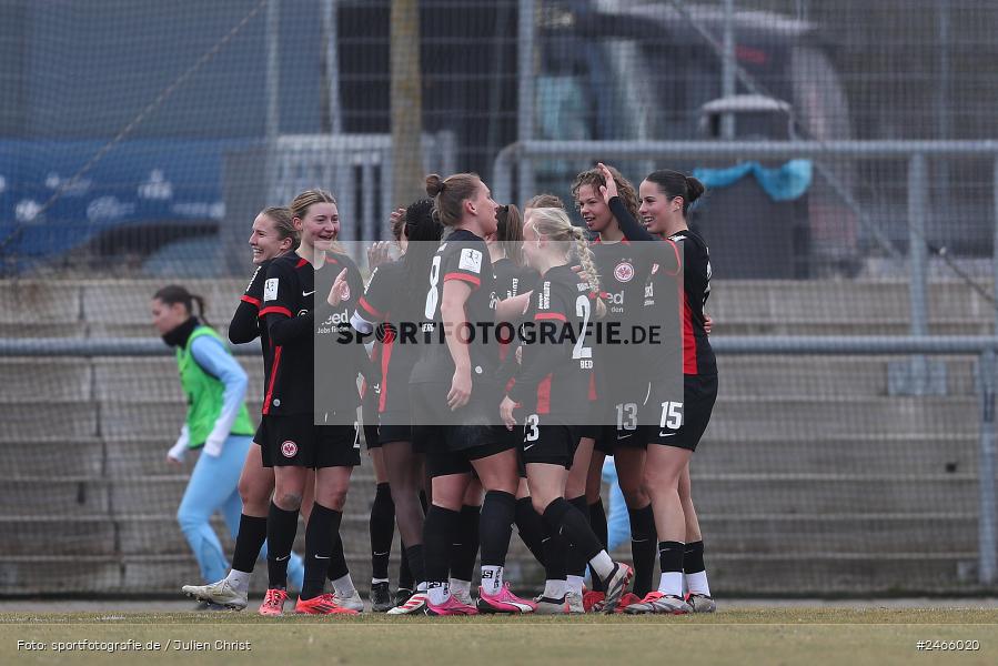 Stadion am Brentanobad, Frankfurt, 16.02.2025, sport, action, DFB, Fussball, 2. Frauen-Bundesliga, VFL, SGE, VfL Bochum 1848, Eintracht Frankfurt II - Bild-ID: 2466020 Stadion am Brentanobad, Frankfurt, 16.02.2025, sport, action, DFB, Fussball, 2. Frauen-Bundesliga, VFL, SGE, VfL Bochum 1848, Eintracht Frankfurt II - Bild-ID: 2466020