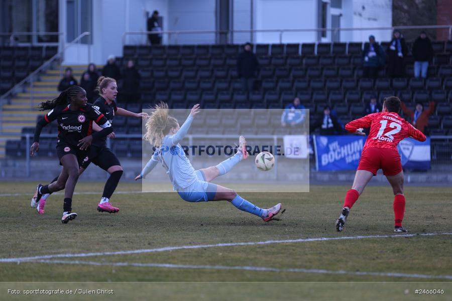 sport, action, VfL Bochum 1848, VFL, Stadion am Brentanobad, SGE, Fussball, Frankfurt, Eintracht Frankfurt II, DFB, 2. Frauen-Bundesliga, 16.02.2025 - Bild-ID: 2466046 sport, action, VfL Bochum 1848, VFL, Stadion am Brentanobad, SGE, Fussball, Frankfurt, Eintracht Frankfurt II, DFB, 2. Frauen-Bundesliga, 16.02.2025 - Bild-ID: 2466046
