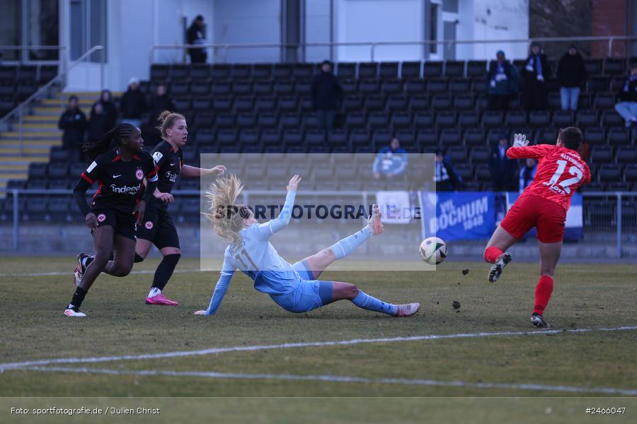 sport, action, VfL Bochum 1848, VFL, Stadion am Brentanobad, SGE, Fussball, Frankfurt, Eintracht Frankfurt II, DFB, 2. Frauen-Bundesliga, 16.02.2025 - Bild-ID: 2466047 sport, action, VfL Bochum 1848, VFL, Stadion am Brentanobad, SGE, Fussball, Frankfurt, Eintracht Frankfurt II, DFB, 2. Frauen-Bundesliga, 16.02.2025 - Bild-ID: 2466047