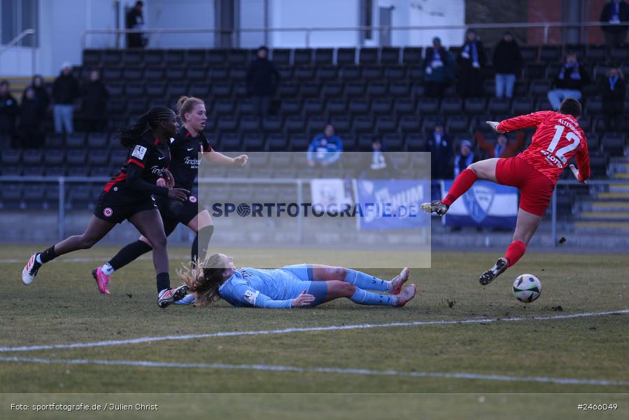 sport, action, VfL Bochum 1848, VFL, Stadion am Brentanobad, SGE, Fussball, Frankfurt, Eintracht Frankfurt II, DFB, 2. Frauen-Bundesliga, 16.02.2025 - Bild-ID: 2466049 sport, action, VfL Bochum 1848, VFL, Stadion am Brentanobad, SGE, Fussball, Frankfurt, Eintracht Frankfurt II, DFB, 2. Frauen-Bundesliga, 16.02.2025 - Bild-ID: 2466049