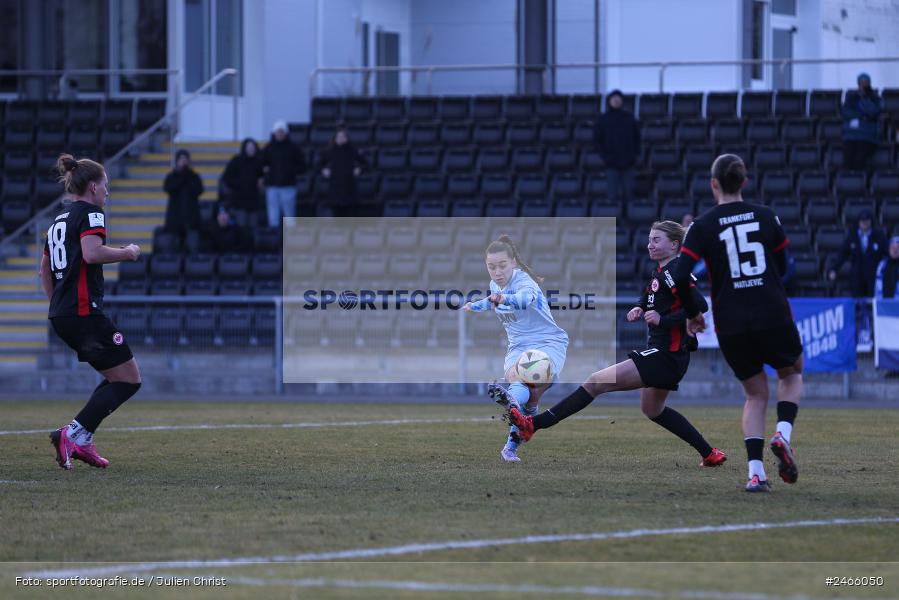 sport, action, VfL Bochum 1848, VFL, Stadion am Brentanobad, SGE, Fussball, Frankfurt, Eintracht Frankfurt II, DFB, 2. Frauen-Bundesliga, 16.02.2025 - Bild-ID: 2466050 sport, action, VfL Bochum 1848, VFL, Stadion am Brentanobad, SGE, Fussball, Frankfurt, Eintracht Frankfurt II, DFB, 2. Frauen-Bundesliga, 16.02.2025 - Bild-ID: 2466050