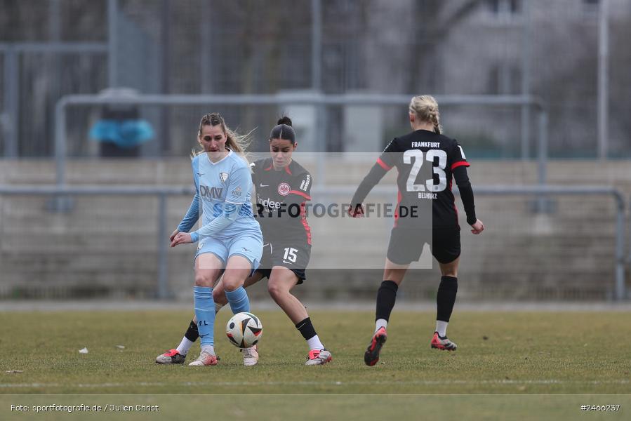 sport, action, VfL Bochum 1848, VFL, Stadion am Brentanobad, SGE, Fussball, Frankfurt, Eintracht Frankfurt II, DFB, 2. Frauen-Bundesliga, 16.02.2025 - Bild-ID: 2466237 sport, action, VfL Bochum 1848, VFL, Stadion am Brentanobad, SGE, Fussball, Frankfurt, Eintracht Frankfurt II, DFB, 2. Frauen-Bundesliga, 16.02.2025 - Bild-ID: 2466237