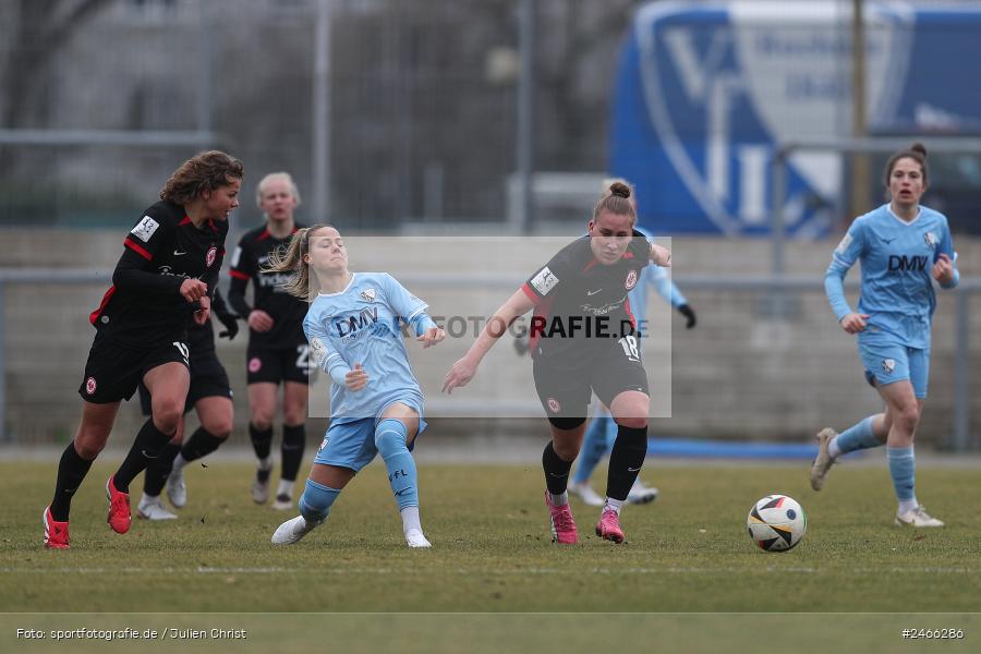 sport, action, VfL Bochum 1848, VFL, Stadion am Brentanobad, SGE, Fussball, Frankfurt, Eintracht Frankfurt II, DFB, 2. Frauen-Bundesliga, 16.02.2025 - Bild-ID: 2466286 sport, action, VfL Bochum 1848, VFL, Stadion am Brentanobad, SGE, Fussball, Frankfurt, Eintracht Frankfurt II, DFB, 2. Frauen-Bundesliga, 16.02.2025 - Bild-ID: 2466286