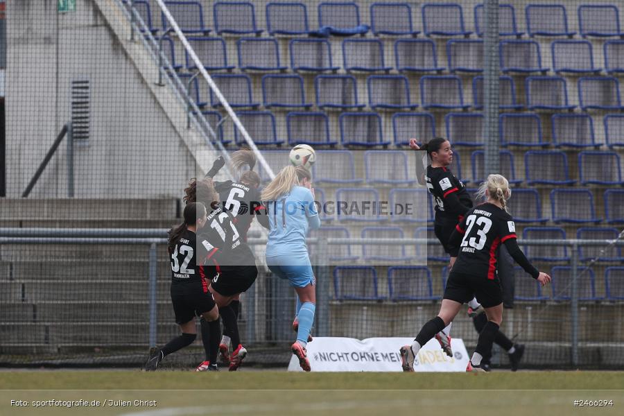 sport, action, VfL Bochum 1848, VFL, Stadion am Brentanobad, SGE, Fussball, Frankfurt, Eintracht Frankfurt II, DFB, 2. Frauen-Bundesliga, 16.02.2025 - Bild-ID: 2466294 sport, action, VfL Bochum 1848, VFL, Stadion am Brentanobad, SGE, Fussball, Frankfurt, Eintracht Frankfurt II, DFB, 2. Frauen-Bundesliga, 16.02.2025 - Bild-ID: 2466294