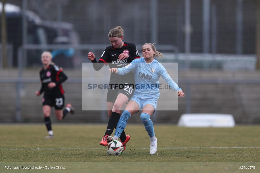 sport, action, VfL Bochum 1848, VFL, Stadion am Brentanobad, SGE, Fussball, Frankfurt, Eintracht Frankfurt II, DFB, 2. Frauen-Bundesliga, 16.02.2025 - Bild-ID: 2466378 sport, action, VfL Bochum 1848, VFL, Stadion am Brentanobad, SGE, Fussball, Frankfurt, Eintracht Frankfurt II, DFB, 2. Frauen-Bundesliga, 16.02.2025 - Bild-ID: 2466378