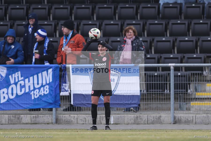 sport, action, VfL Bochum 1848, VFL, Stadion am Brentanobad, SGE, Fussball, Frankfurt, Eintracht Frankfurt II, DFB, 2. Frauen-Bundesliga, 16.02.2025 - Bild-ID: 2466393 sport, action, VfL Bochum 1848, VFL, Stadion am Brentanobad, SGE, Fussball, Frankfurt, Eintracht Frankfurt II, DFB, 2. Frauen-Bundesliga, 16.02.2025 - Bild-ID: 2466393