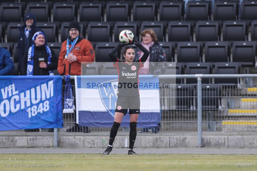 sport, action, VfL Bochum 1848, VFL, Stadion am Brentanobad, SGE, Fussball, Frankfurt, Eintracht Frankfurt II, DFB, 2. Frauen-Bundesliga, 16.02.2025 - Bild-ID: 2466394 sport, action, VfL Bochum 1848, VFL, Stadion am Brentanobad, SGE, Fussball, Frankfurt, Eintracht Frankfurt II, DFB, 2. Frauen-Bundesliga, 16.02.2025 - Bild-ID: 2466394