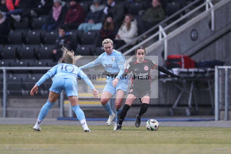 sport, action, VfL Bochum 1848, VFL, Stadion am Brentanobad, SGE, Fussball, Frankfurt, Eintracht Frankfurt II, DFB, 2. Frauen-Bundesliga, 16.02.2025 - Bild-ID: 2466418 sport, action, VfL Bochum 1848, VFL, Stadion am Brentanobad, SGE, Fussball, Frankfurt, Eintracht Frankfurt II, DFB, 2. Frauen-Bundesliga, 16.02.2025 - Bild-ID: 2466418