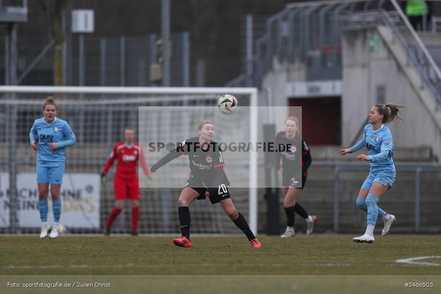 sport, action, VfL Bochum 1848, VFL, Stadion am Brentanobad, SGE, Fussball, Frankfurt, Eintracht Frankfurt II, DFB, 2. Frauen-Bundesliga, 16.02.2025 - Bild-ID: 2466505 sport, action, VfL Bochum 1848, VFL, Stadion am Brentanobad, SGE, Fussball, Frankfurt, Eintracht Frankfurt II, DFB, 2. Frauen-Bundesliga, 16.02.2025 - Bild-ID: 2466505
