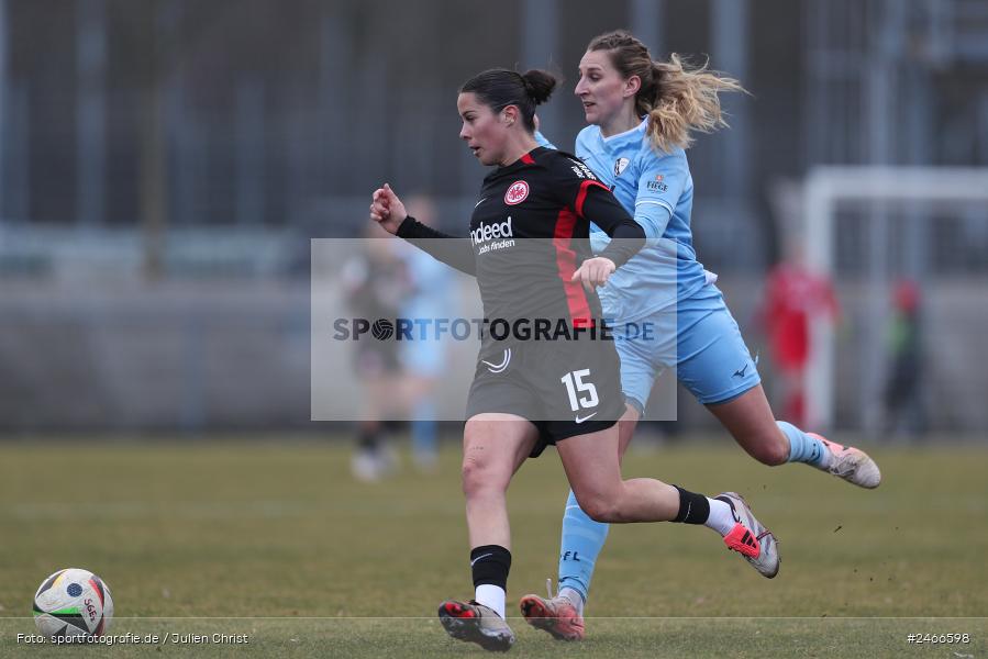 sport, action, VfL Bochum 1848, VFL, Stadion am Brentanobad, SGE, Fussball, Frankfurt, Eintracht Frankfurt II, DFB, 2. Frauen-Bundesliga, 16.02.2025 - Bild-ID: 2466598 sport, action, VfL Bochum 1848, VFL, Stadion am Brentanobad, SGE, Fussball, Frankfurt, Eintracht Frankfurt II, DFB, 2. Frauen-Bundesliga, 16.02.2025 - Bild-ID: 2466598