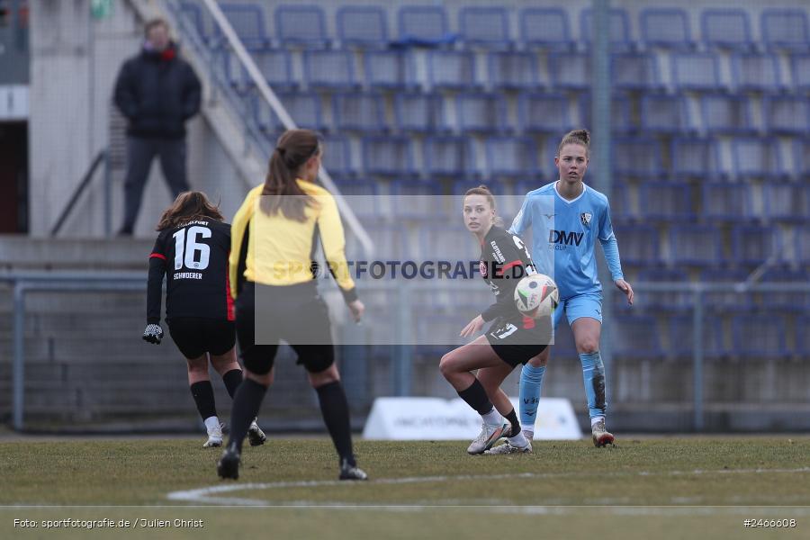 sport, action, VfL Bochum 1848, VFL, Stadion am Brentanobad, SGE, Fussball, Frankfurt, Eintracht Frankfurt II, DFB, 2. Frauen-Bundesliga, 16.02.2025 - Bild-ID: 2466608 sport, action, VfL Bochum 1848, VFL, Stadion am Brentanobad, SGE, Fussball, Frankfurt, Eintracht Frankfurt II, DFB, 2. Frauen-Bundesliga, 16.02.2025 - Bild-ID: 2466608
