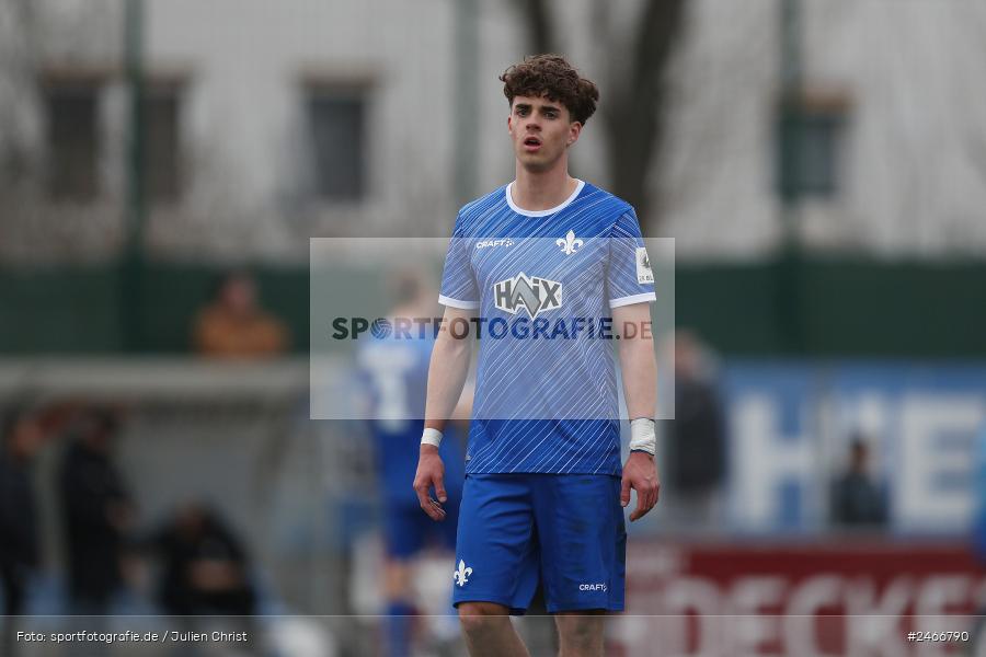 Mairec-Arena, Alzenau, 22.02.2025, sport, action, HFV, Fussball, Lotto Hessenliga, SVD, FCB, SV Darmstadt 98 (U21), FC Bayern Alzenau - Bild-ID: 2466790