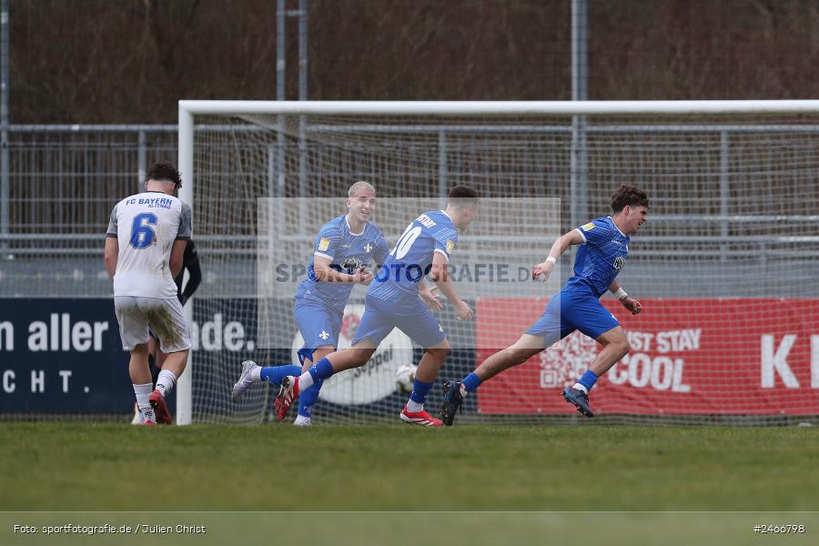 Mairec-Arena, Alzenau, 22.02.2025, sport, action, HFV, Fussball, Lotto Hessenliga, SVD, FCB, SV Darmstadt 98 (U21), FC Bayern Alzenau - Bild-ID: 2466798