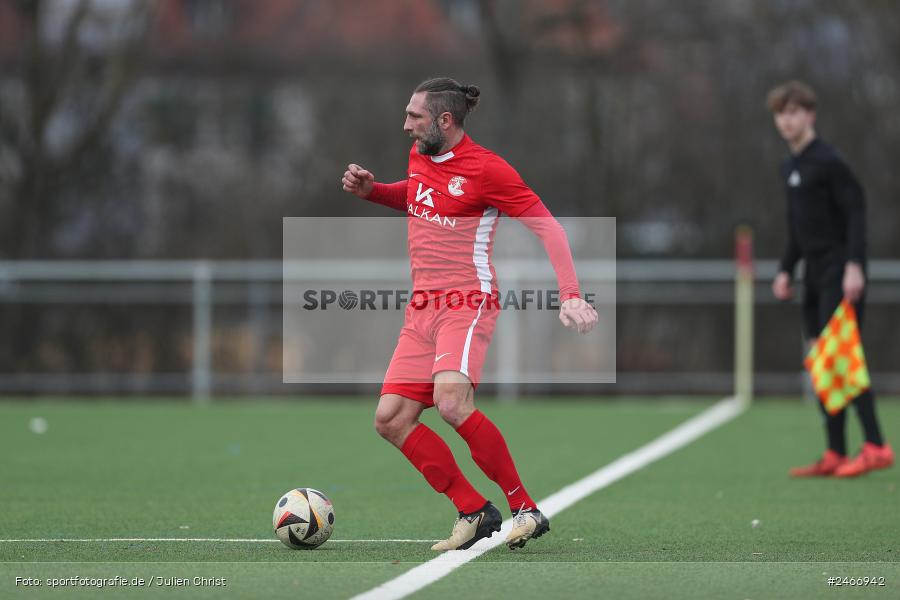 sport, action, TSV Karlburg, TSV, Sportgelände am Schönbusch, SVV, SV Vatan Spor Aschaffenburg, Landesliga Nordwest, Fussball, Bayernliga Nord, BFV, Aschaffenburg, 22.02.2025 - Bild-ID: 2466942