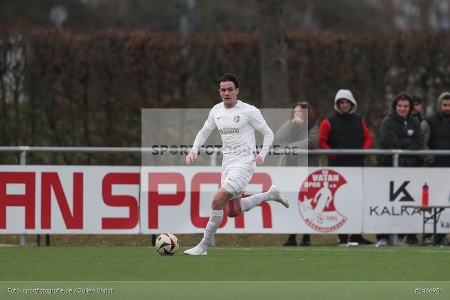 sport, action, TSV Karlburg, TSV, Sportgelände am Schönbusch, SVV, SV Vatan Spor Aschaffenburg, Landesliga Nordwest, Fussball, Bayernliga Nord, BFV, Aschaffenburg, 22.02.2025 - Bild-ID: 2466951