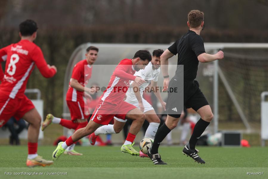 sport, action, TSV Karlburg, TSV, Sportgelände am Schönbusch, SVV, SV Vatan Spor Aschaffenburg, Landesliga Nordwest, Fussball, Bayernliga Nord, BFV, Aschaffenburg, 22.02.2025 - Bild-ID: 2466957