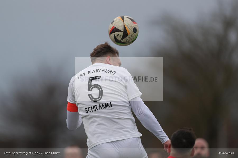 sport, action, TSV Karlburg, TSV, Sportgelände am Schönbusch, SVV, SV Vatan Spor Aschaffenburg, Landesliga Nordwest, Fussball, Bayernliga Nord, BFV, Aschaffenburg, 22.02.2025 - Bild-ID: 2466980