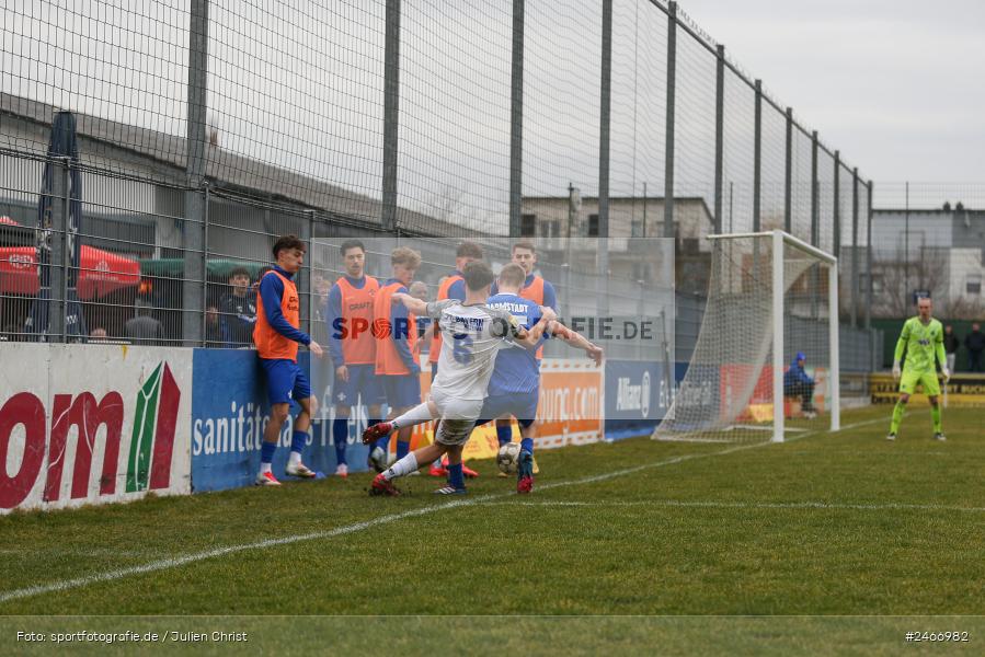 sport, action, SVD, SV Darmstadt 98 (U21), Mairec-Arena, Lotto Hessenliga, HFV, Fussball, FCB, FC Bayern Alzenau, Alzenau, 22.02.2025 - Bild-ID: 2466982