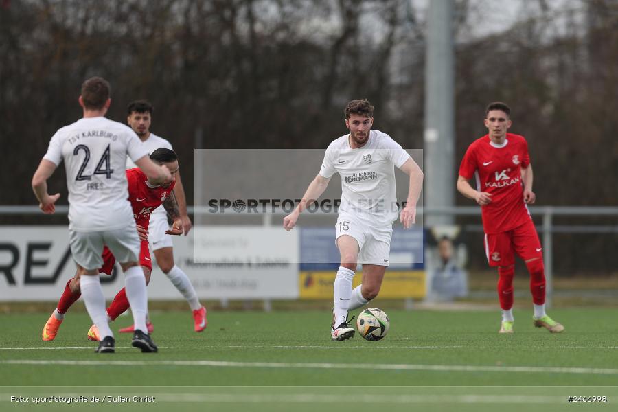 sport, action, TSV Karlburg, TSV, Sportgelände am Schönbusch, SVV, SV Vatan Spor Aschaffenburg, Landesliga Nordwest, Fussball, Bayernliga Nord, BFV, Aschaffenburg, 22.02.2025 - Bild-ID: 2466998