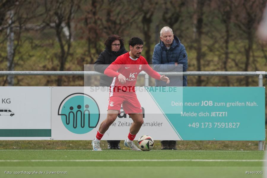 sport, action, TSV Karlburg, TSV, Sportgelände am Schönbusch, SVV, SV Vatan Spor Aschaffenburg, Landesliga Nordwest, Fussball, Bayernliga Nord, BFV, Aschaffenburg, 22.02.2025 - Bild-ID: 2467005