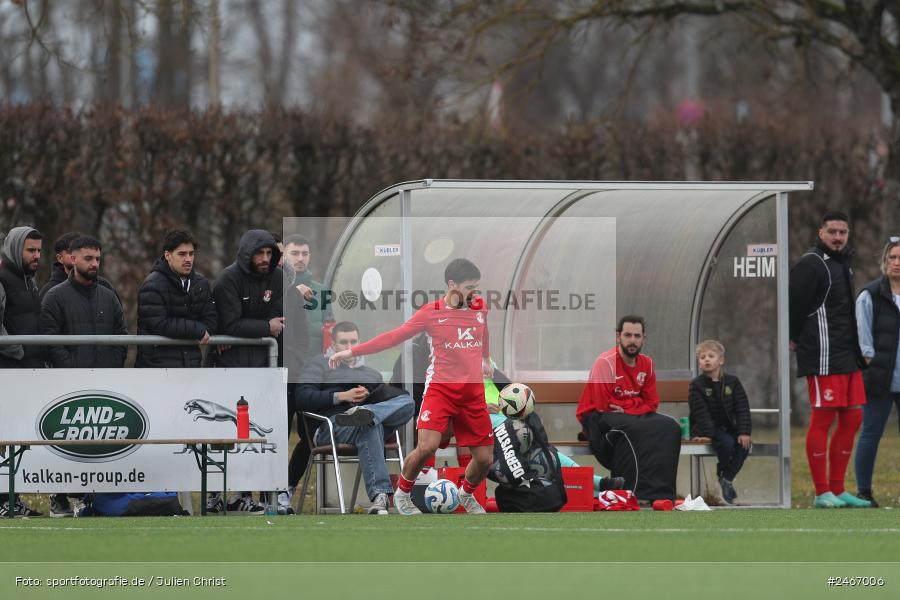 sport, action, TSV Karlburg, TSV, Sportgelände am Schönbusch, SVV, SV Vatan Spor Aschaffenburg, Landesliga Nordwest, Fussball, Bayernliga Nord, BFV, Aschaffenburg, 22.02.2025 - Bild-ID: 2467006
