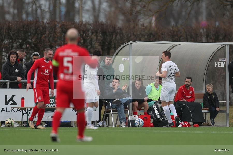 sport, action, TSV Karlburg, TSV, Sportgelände am Schönbusch, SVV, SV Vatan Spor Aschaffenburg, Landesliga Nordwest, Fussball, Bayernliga Nord, BFV, Aschaffenburg, 22.02.2025 - Bild-ID: 2467007