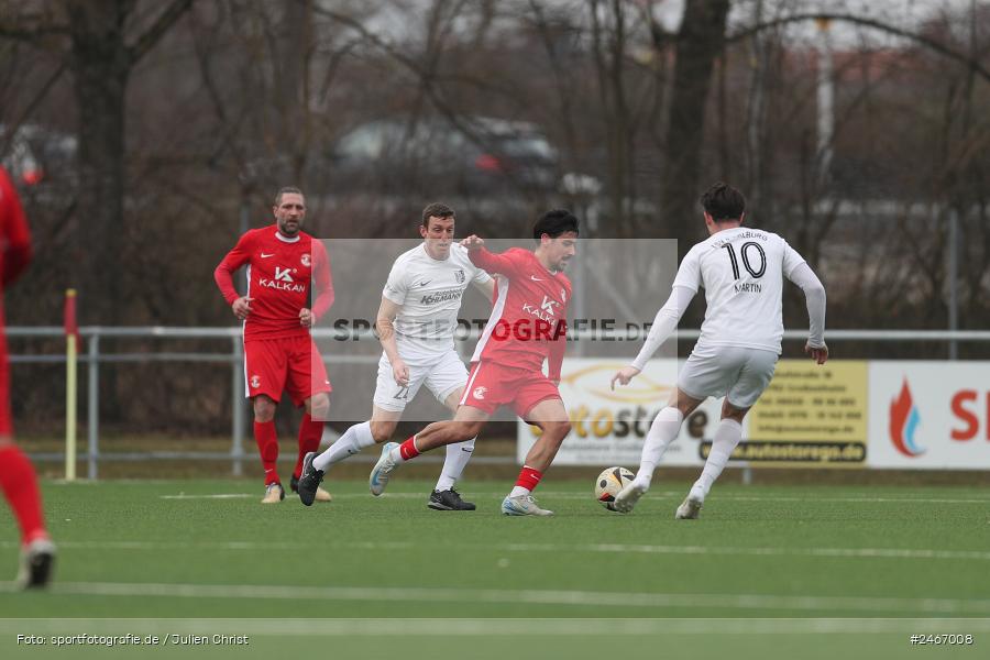 sport, action, TSV Karlburg, TSV, Sportgelände am Schönbusch, SVV, SV Vatan Spor Aschaffenburg, Landesliga Nordwest, Fussball, Bayernliga Nord, BFV, Aschaffenburg, 22.02.2025 - Bild-ID: 2467008