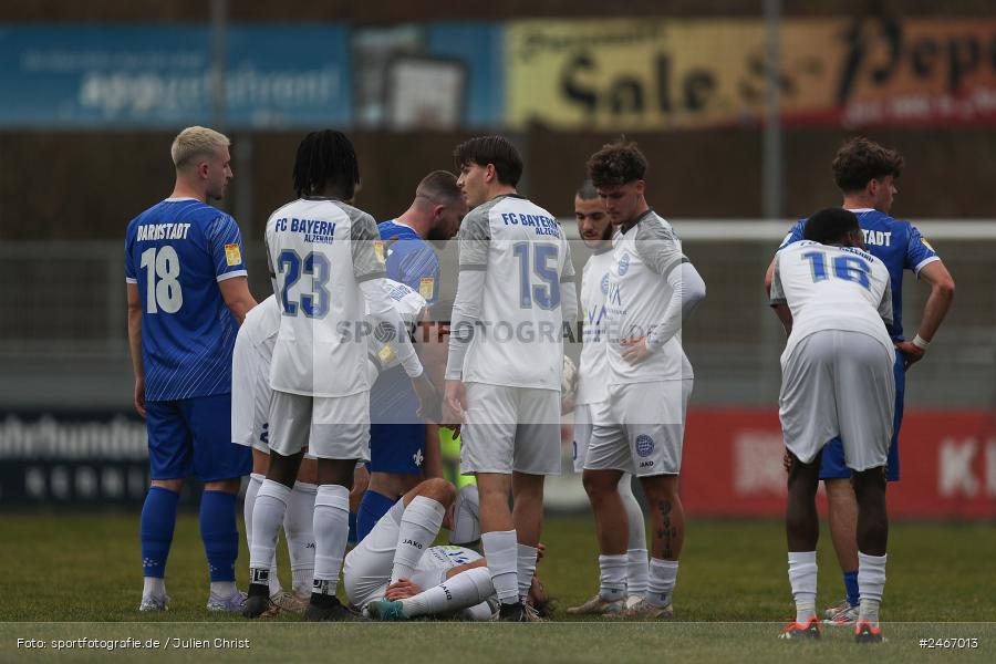 sport, action, SVD, SV Darmstadt 98 (U21), Mairec-Arena, Lotto Hessenliga, HFV, Fussball, FCB, FC Bayern Alzenau, Alzenau, 22.02.2025 - Bild-ID: 2467013