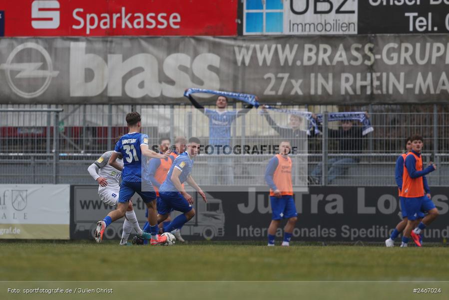 sport, action, SVD, SV Darmstadt 98 (U21), Mairec-Arena, Lotto Hessenliga, HFV, Fussball, FCB, FC Bayern Alzenau, Alzenau, 22.02.2025 - Bild-ID: 2467024