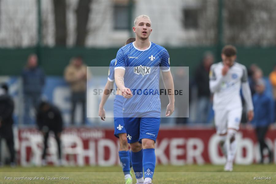 sport, action, SVD, SV Darmstadt 98 (U21), Mairec-Arena, Lotto Hessenliga, HFV, Fussball, FCB, FC Bayern Alzenau, Alzenau, 22.02.2025 - Bild-ID: 2467048