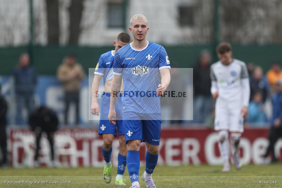 sport, action, SVD, SV Darmstadt 98 (U21), Mairec-Arena, Lotto Hessenliga, HFV, Fussball, FCB, FC Bayern Alzenau, Alzenau, 22.02.2025 - Bild-ID: 2467049