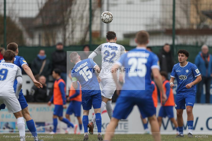 sport, action, SVD, SV Darmstadt 98 (U21), Mairec-Arena, Lotto Hessenliga, HFV, Fussball, FCB, FC Bayern Alzenau, Alzenau, 22.02.2025 - Bild-ID: 2467056