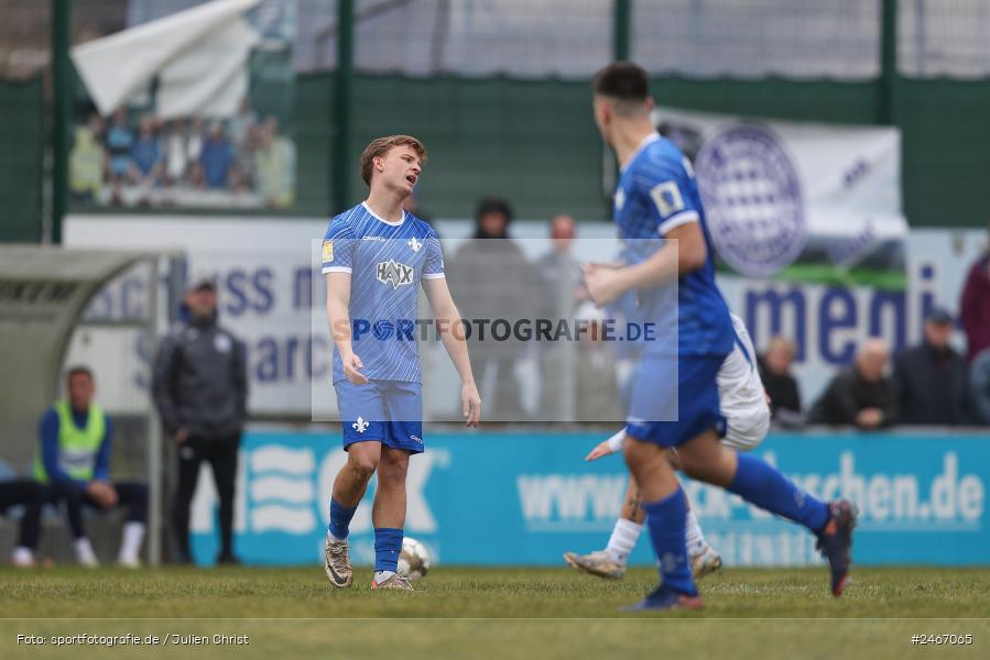 sport, action, SVD, SV Darmstadt 98 (U21), Mairec-Arena, Lotto Hessenliga, HFV, Fussball, FCB, FC Bayern Alzenau, Alzenau, 22.02.2025 - Bild-ID: 2467065