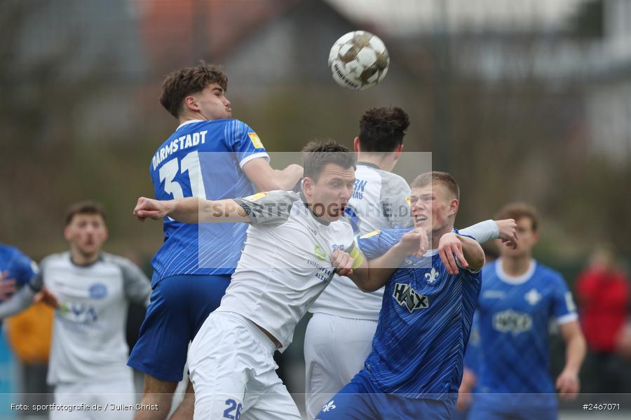 sport, action, SVD, SV Darmstadt 98 (U21), Mairec-Arena, Lotto Hessenliga, HFV, Fussball, FCB, FC Bayern Alzenau, Alzenau, 22.02.2025 - Bild-ID: 2467071
