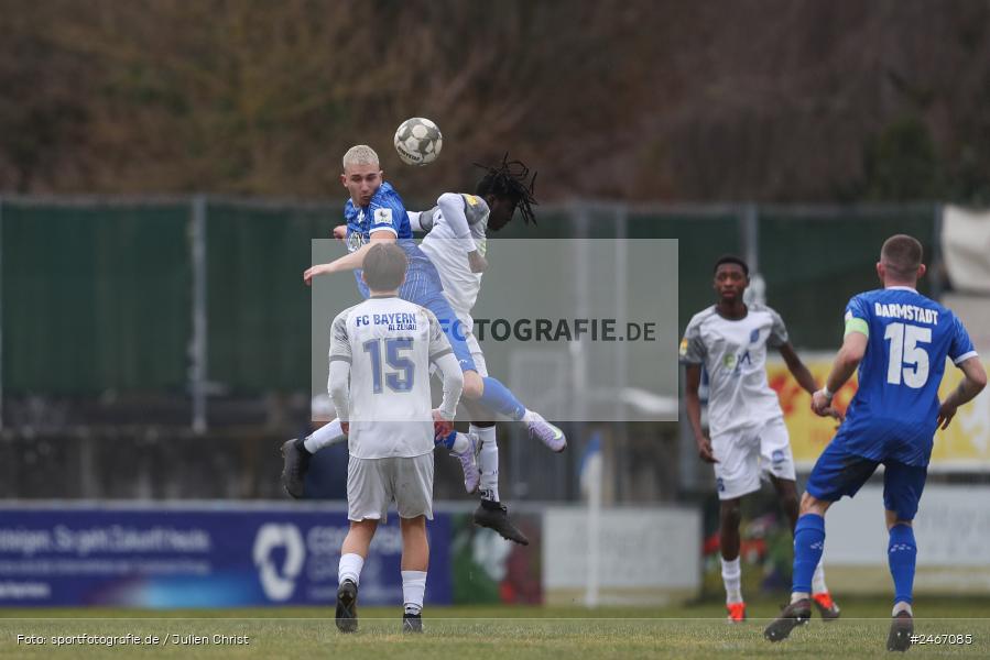 sport, action, SVD, SV Darmstadt 98 (U21), Mairec-Arena, Lotto Hessenliga, HFV, Fussball, FCB, FC Bayern Alzenau, Alzenau, 22.02.2025 - Bild-ID: 2467085