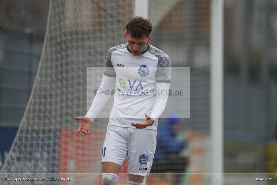 sport, action, SVD, SV Darmstadt 98 (U21), Mairec-Arena, Lotto Hessenliga, HFV, Fussball, FCB, FC Bayern Alzenau, Alzenau, 22.02.2025 - Bild-ID: 2467102