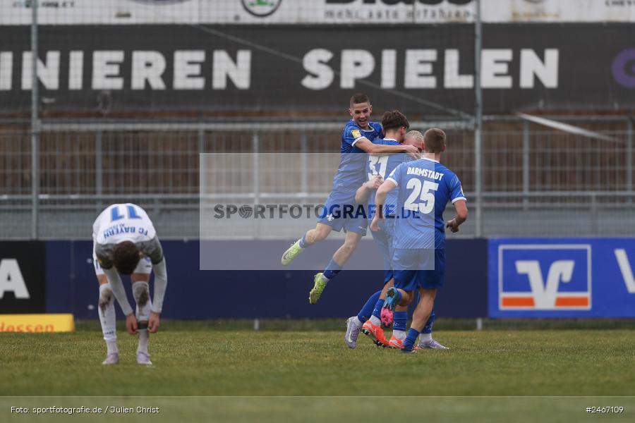 sport, action, SVD, SV Darmstadt 98 (U21), Mairec-Arena, Lotto Hessenliga, HFV, Fussball, FCB, FC Bayern Alzenau, Alzenau, 22.02.2025 - Bild-ID: 2467109