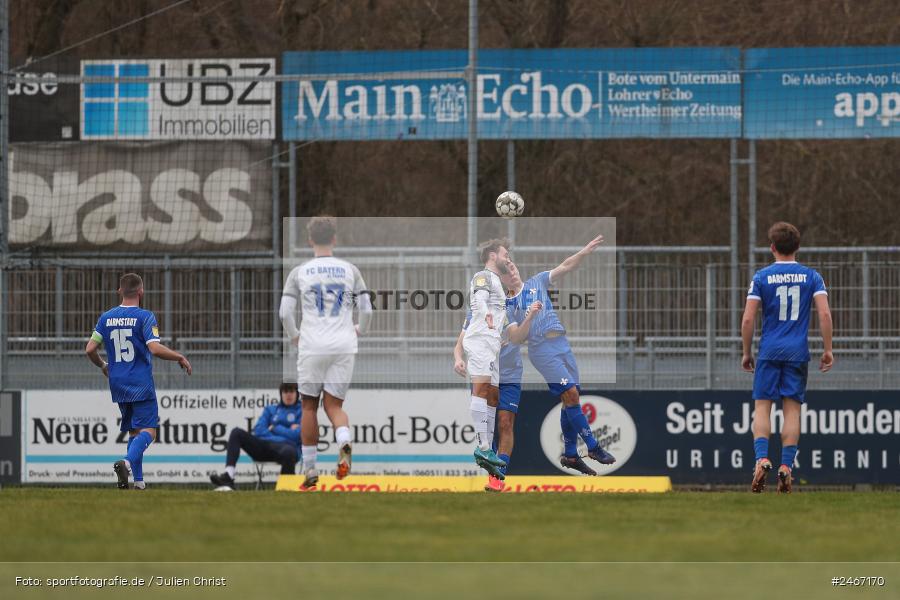 sport, action, SVD, SV Darmstadt 98 (U21), Mairec-Arena, Lotto Hessenliga, HFV, Fussball, FCB, FC Bayern Alzenau, Alzenau, 22.02.2025 - Bild-ID: 2467170