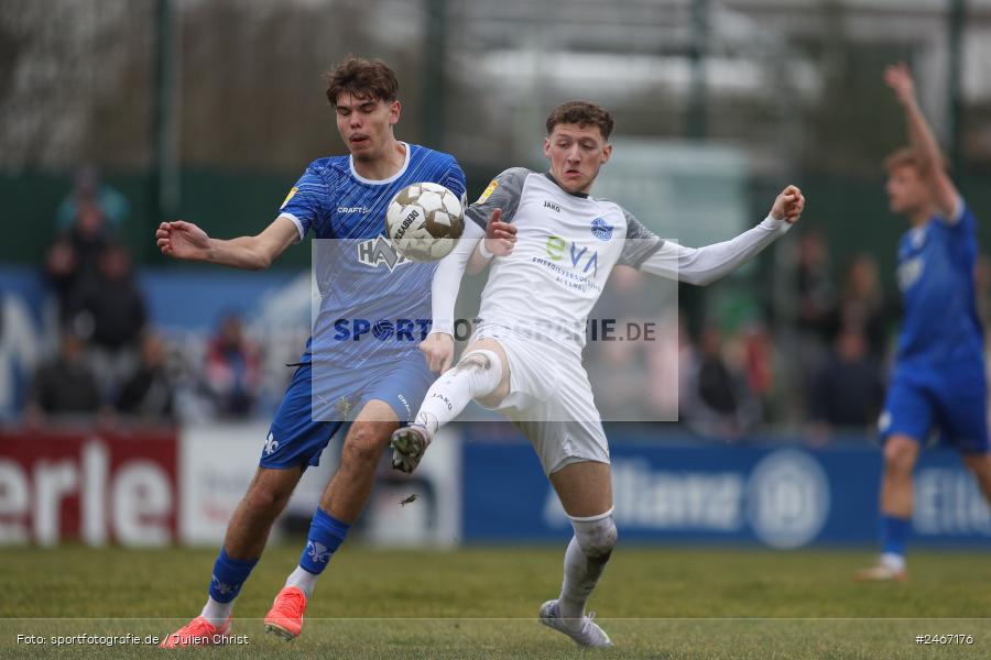 sport, action, SVD, SV Darmstadt 98 (U21), Mairec-Arena, Lotto Hessenliga, HFV, Fussball, FCB, FC Bayern Alzenau, Alzenau, 22.02.2025 - Bild-ID: 2467176