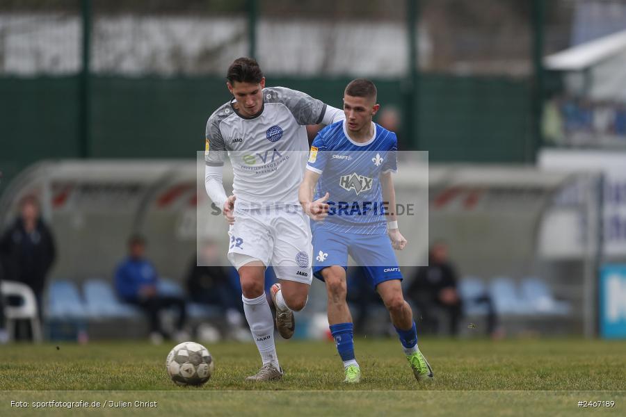 sport, action, SVD, SV Darmstadt 98 (U21), Mairec-Arena, Lotto Hessenliga, HFV, Fussball, FCB, FC Bayern Alzenau, Alzenau, 22.02.2025 - Bild-ID: 2467189