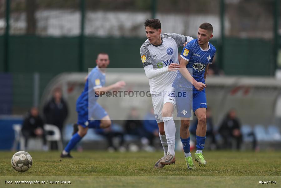 sport, action, SVD, SV Darmstadt 98 (U21), Mairec-Arena, Lotto Hessenliga, HFV, Fussball, FCB, FC Bayern Alzenau, Alzenau, 22.02.2025 - Bild-ID: 2467190