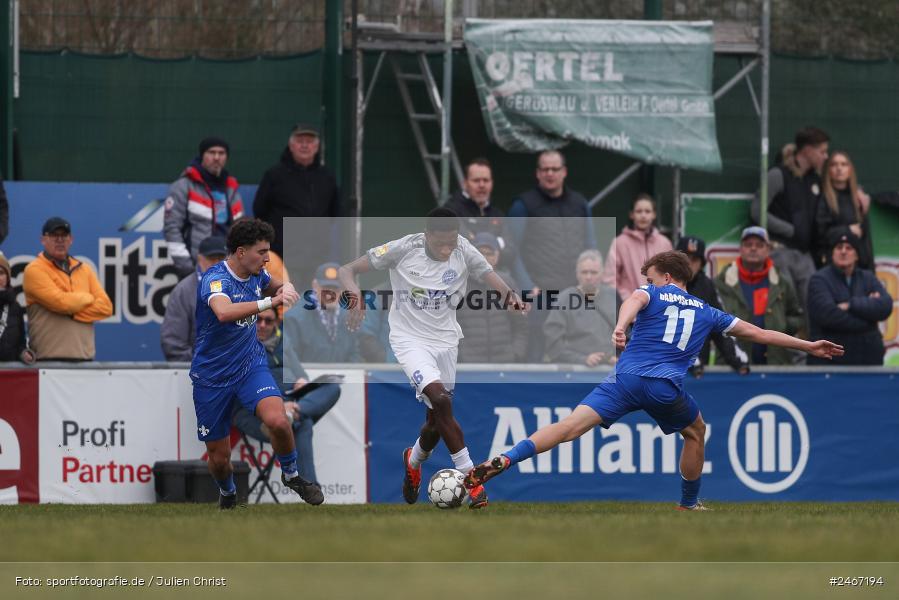 sport, action, SVD, SV Darmstadt 98 (U21), Mairec-Arena, Lotto Hessenliga, HFV, Fussball, FCB, FC Bayern Alzenau, Alzenau, 22.02.2025 - Bild-ID: 2467194