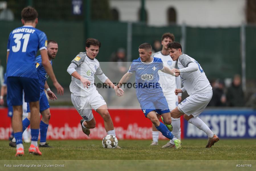 sport, action, SVD, SV Darmstadt 98 (U21), Mairec-Arena, Lotto Hessenliga, HFV, Fussball, FCB, FC Bayern Alzenau, Alzenau, 22.02.2025 - Bild-ID: 2467198