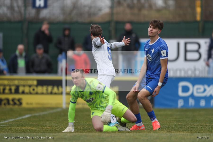 sport, action, SVD, SV Darmstadt 98 (U21), Mairec-Arena, Lotto Hessenliga, HFV, Fussball, FCB, FC Bayern Alzenau, Alzenau, 22.02.2025 - Bild-ID: 2467216