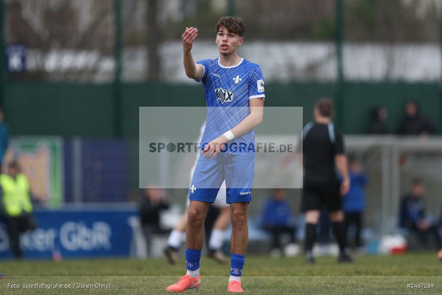 sport, action, SVD, SV Darmstadt 98 (U21), Mairec-Arena, Lotto Hessenliga, HFV, Fussball, FCB, FC Bayern Alzenau, Alzenau, 22.02.2025 - Bild-ID: 2467239