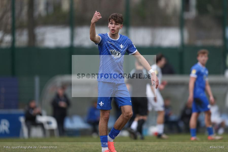 sport, action, SVD, SV Darmstadt 98 (U21), Mairec-Arena, Lotto Hessenliga, HFV, Fussball, FCB, FC Bayern Alzenau, Alzenau, 22.02.2025 - Bild-ID: 2467243