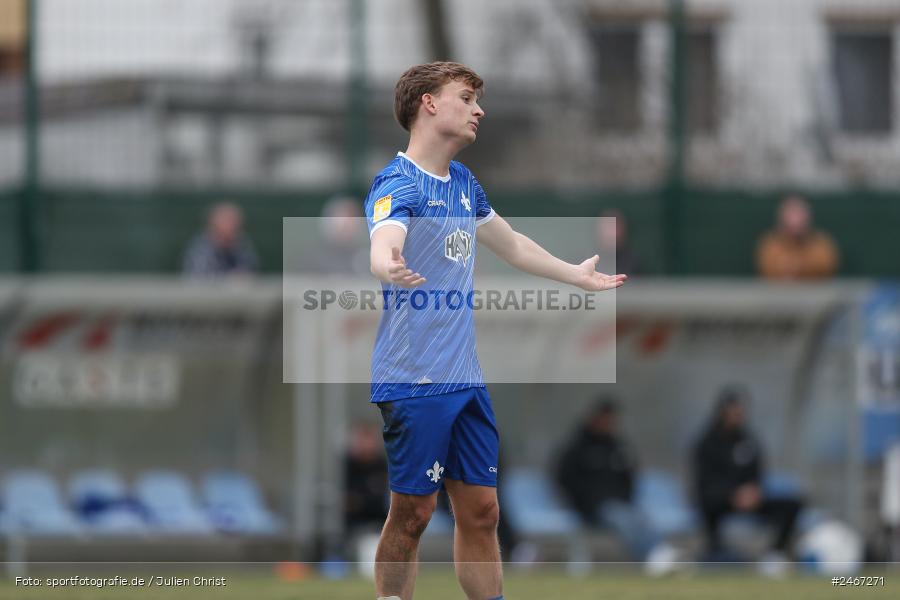 sport, action, SVD, SV Darmstadt 98 (U21), Mairec-Arena, Lotto Hessenliga, HFV, Fussball, FCB, FC Bayern Alzenau, Alzenau, 22.02.2025 - Bild-ID: 2467271